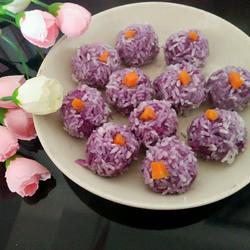紫薯糯米团